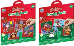 Creative Craft Group cartes à gratter de Noël - set de 4 - loisirs créatifs
