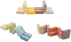 Houten Jakobs ladder sensorisch speelgoed multi kleuren pastel