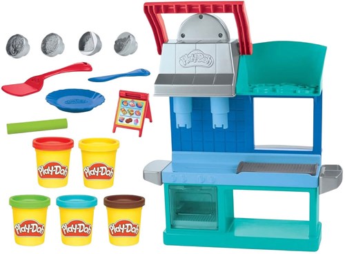 Play-Doh speelgoed restaurant keuken speelset Busy Chefs met klei-3