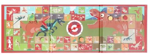 SCRATCH Magnetic Board Game To Go - Goose Board - Dino