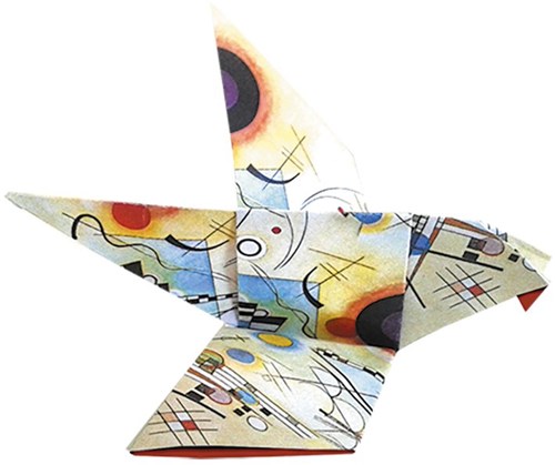 Fridolin set de papier origami Kandinsky 15x15 cm 20 feuilles art-2