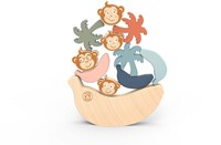 Speedy Monkey - Jeu d'équilibre la famille singe 10 pcs 18x10x2,5