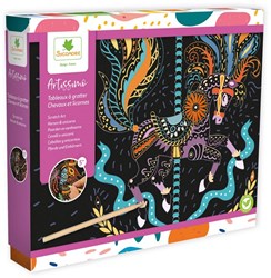 Sycomore creatieve scratch art knutselset paarden en eenhoorns 7+ jaar