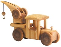 Telleby camion-grue en bois jouet durable fait main Suède