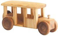 Telleby bus en bois jouet durable bus pour enfants