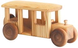 Telleby bus en bois jouet durable bus pour enfants
