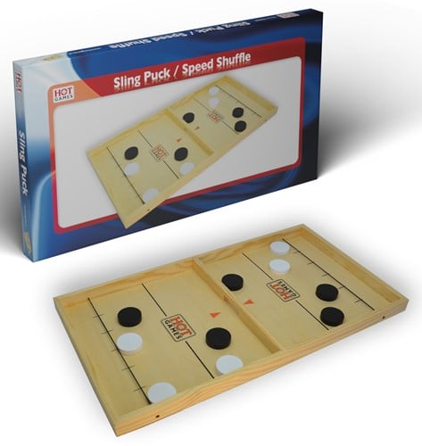 HOT Games Sling Puck jeu grand 54 x 27 cm.
