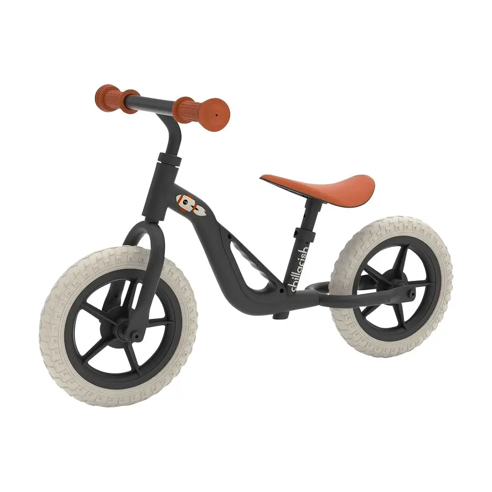 Vedes loopfiets lichtgewicht 10 inch met handvat - zwart - peuterfiets