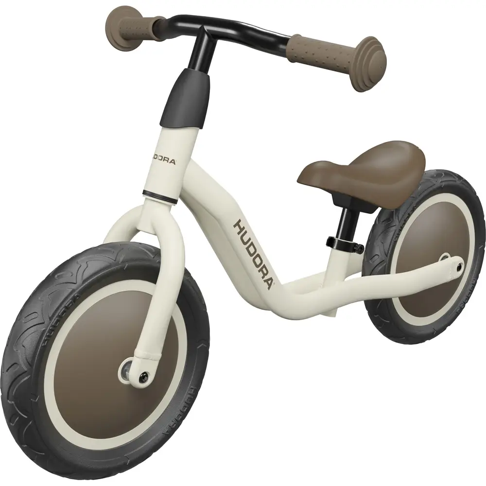 Hudora loopfiets Cruisy 10 inch mocha - Kinderfiets verstelbaar