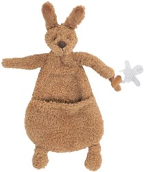 Happy Horse knuffeldoek kangoeroe Kick 22 cm - bruin - baby cadeau