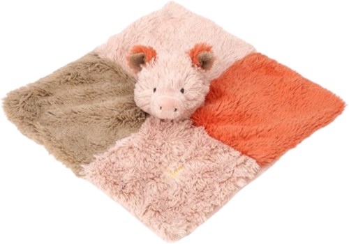 Happy Horse knuffeldoek varken Puck 24 cm - roze baby cadeau