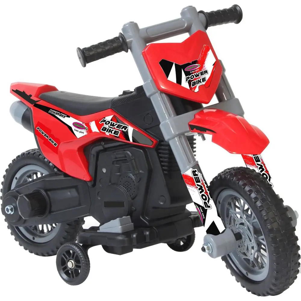 Jamara moto électrique Ride-on Power Bike rouge 6V avec son