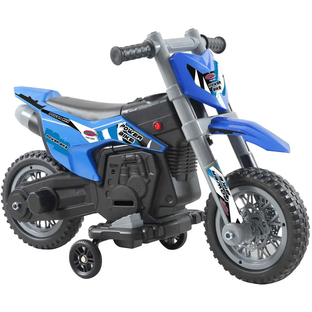 Jamara Power Bike elektrische kinder motorfiets blauw 6V met geluid