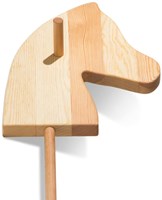 Mercurius stokpaard speelgoed voor fantasierijk spel - klassiek houten stokpaard