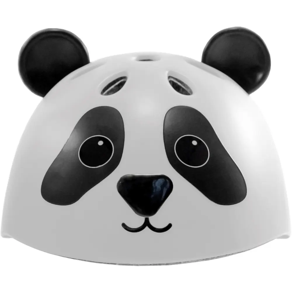 Hudora kinderhelm fietshelm Pandy zwart-wit 44-47 cm veilig design