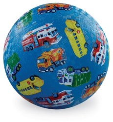 Crocodile Creek ballon de jeu véhicules 18cm bleu pour enfants