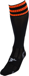 Precision chaussettes de football junior 3 Stripe Pro noir-orange sport