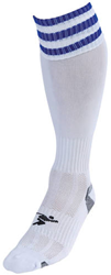 Precision chaussettes de football junior 3 Stripe Pro blanc/royal - chaussettes de sport