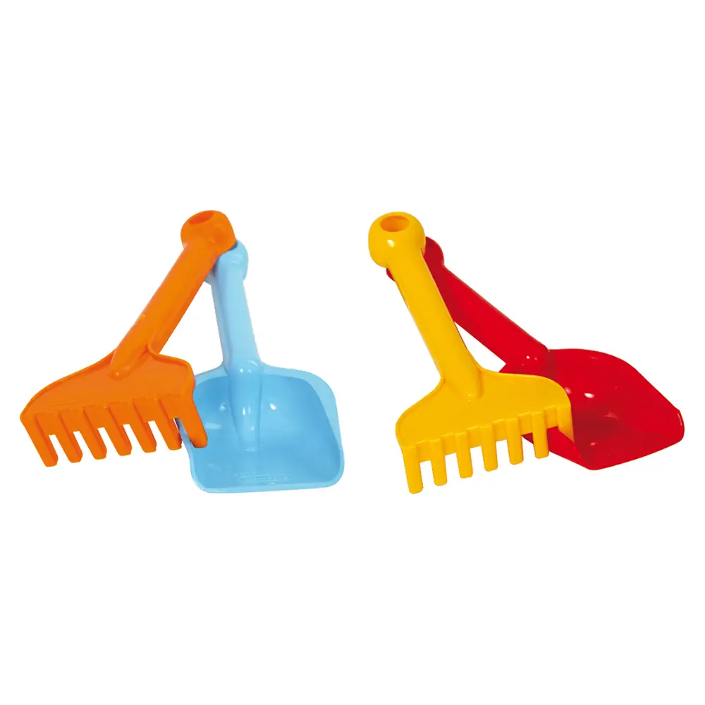 Gowi speelgoed set schep en hark 22cm strand zand