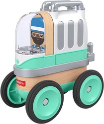Mattel houten speelgoed Fisher Price Wonder Makers Camper - creatief bouwspeelgoed