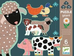 Djeco puzzels met stijgende moeilijkheidsgraad Honoré & friends