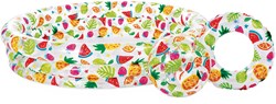 Intex Opblaaszwembad Fishbowl Set - Kinderbad met Strandbal en Zwemring - Multicolor