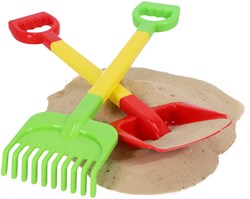 Pelle râteau luxe plastique 54 cm jouet bac à sable plage