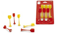 Fléchettes magnétiques SCRATCH - Set rouge-jaune