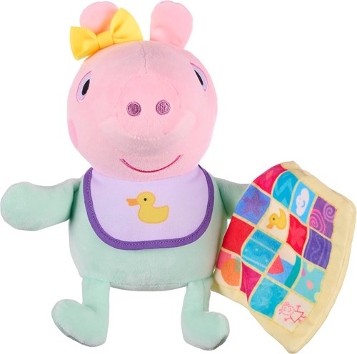 Chillfactor Peppa Pig knuffel Evie met deken - pluche speelgoed-3