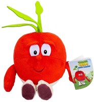 Radijs pluche knuffel rood 26cm - zachte speelgoed groente knuffel