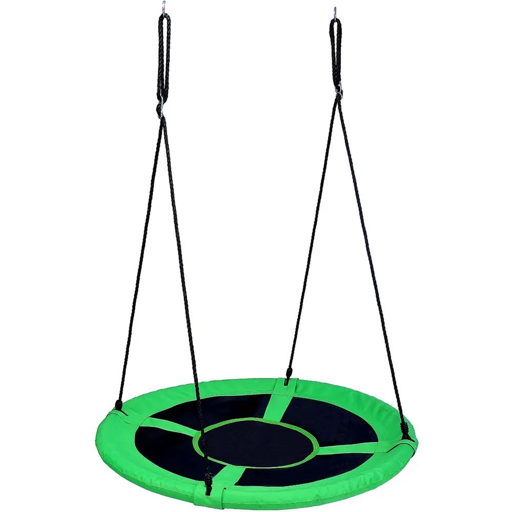 Vedes nestschommel outdoor groen 90cm verstelbare touwen tuin