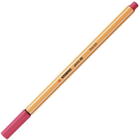 Stabilo fineliner point 88 0,4 mm aardbeien rood - schrijfplezier-2