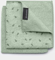 Brabantia microvezeldoekjes jade green schoonmaakdoekjes set van 2-2