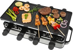 Bourgini appareil à raclette pure avec plaque en céramique noir