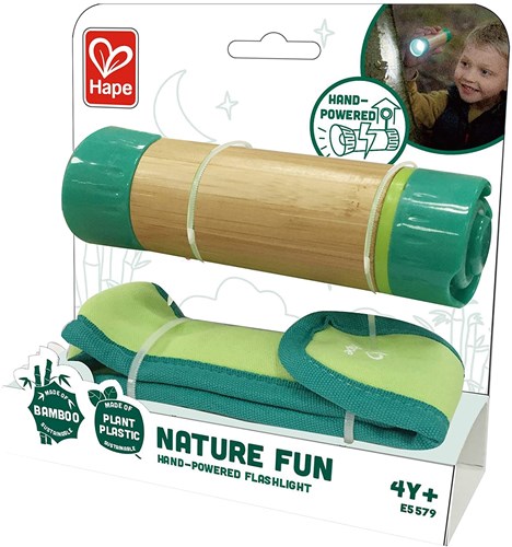 Hape lampe de poche à main jouet durable bambou-3