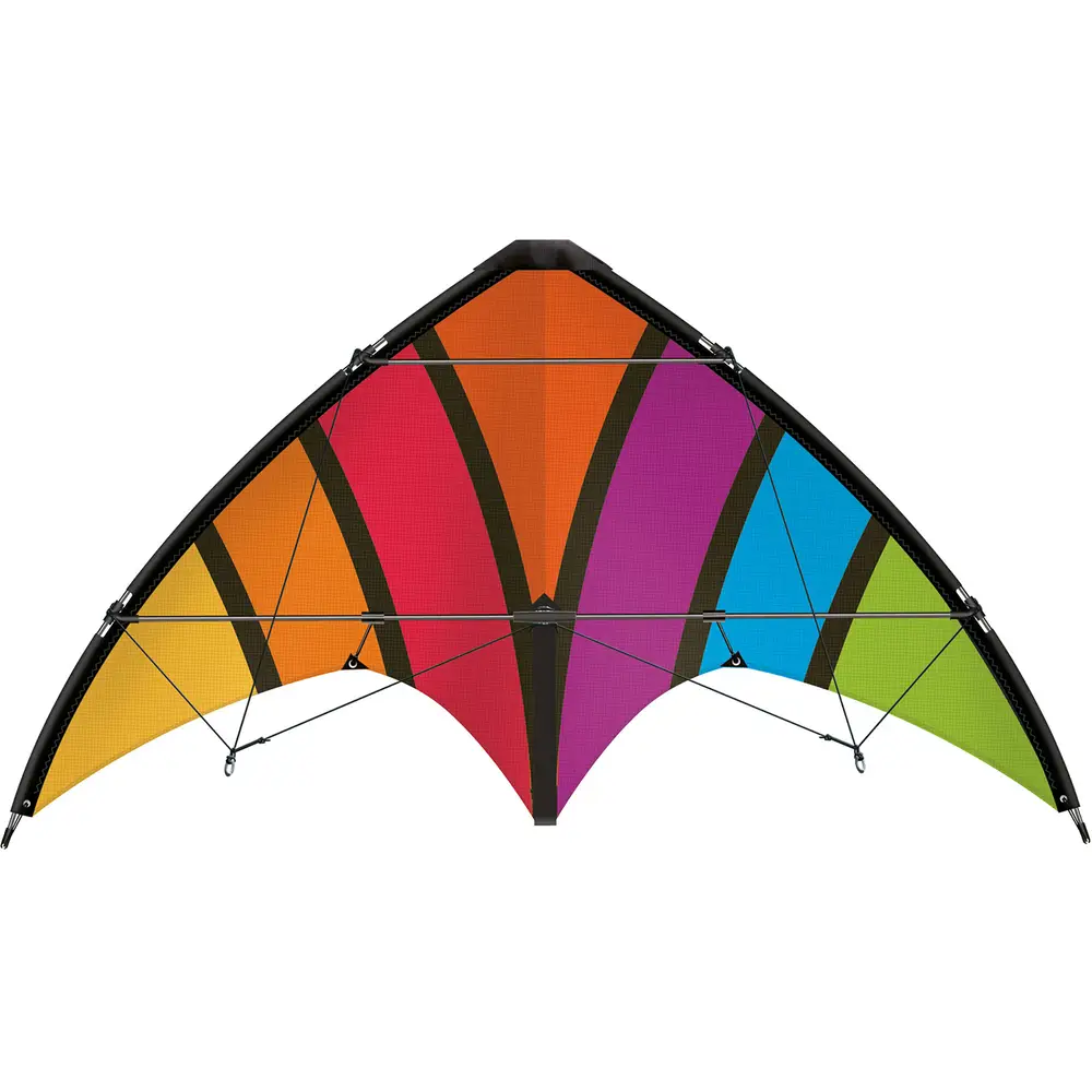 Günther cerf-volant acrobatique Top Loop 130x69cm arc-en-ciel débutant