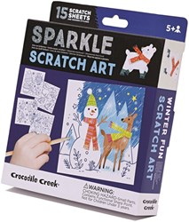 Crocodile Creek kit créatif scratch magie hivernale jouet créatif