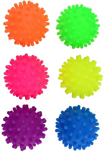 Johntoy pufferbal speelgoed 10cm silicone stressbal multi kleur-2