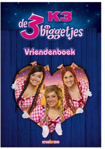 Studio 100 vriendenboek K3 de 3 biggetjes voor kinderen