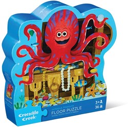 Crocodile Creek puzzel maxi - schat van de octopus - 36 stukjes