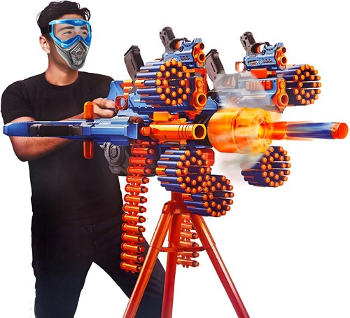 Zuru X-shot Insanity mega barrel blaster avec lumière et fumée 72 fléchettes-2