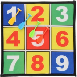 Dartspel klittenband cijfers dartbord voor kinderen met pijlen