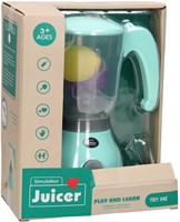 Blender jouet éducatif pour enfants avec fruits turquoise