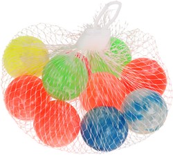 Lobbes stuiterballen speelgoed set gekleurd - 10 stuks - speelplezier