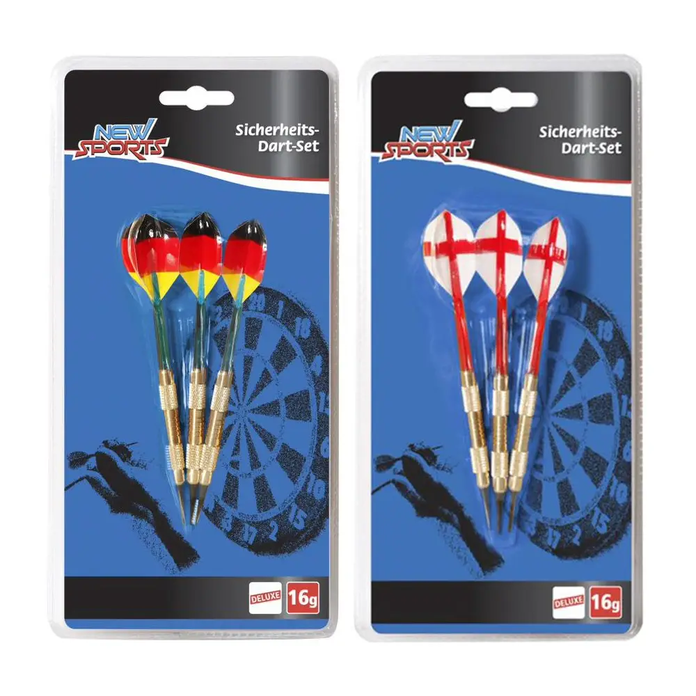 New Sports dartpijlen set softtip met accessoires rood 16g