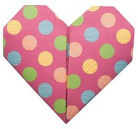 Fridolin Origami pliage de cœurs - jouet créatif 20 feuilles 20x20 cm-3