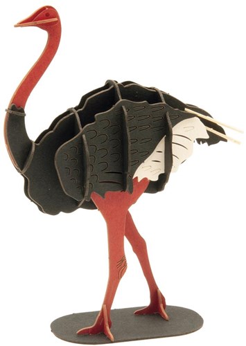 FRIDOLIN 3D Papier Model - Struisvogel-2