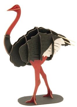 FRIDOLIN 3D Papier Model - Struisvogel-3