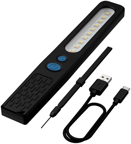 Ansmann lampe de travail rechargeable LED professionnelle noire 385 lumens-3