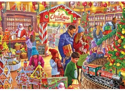 Gibsons kerst puzzel Santa's Sweetshop 250XL - extra grote stukken